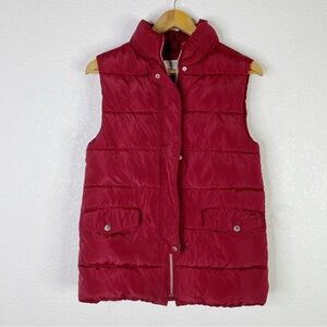 Zara Girls Red Puffer Vest